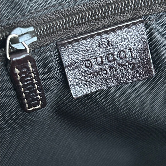 🍒GUCCI🍒 Large Horsebit Canvas/Brown Leather Beach/Shoulder Bag - Picture 3 of 17